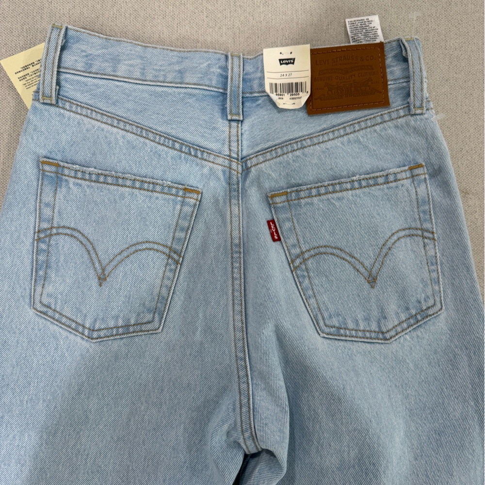NWT LEVI'S Women's Ribcage Straight Ankle Jeans Size 24 - Picture 7 of 9